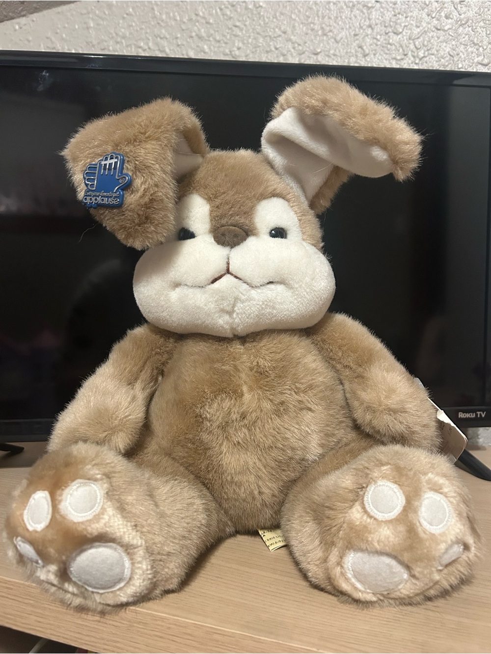 Vintage Applause Touch of Spring Bunny Rabbit Plush Stuffed Animal